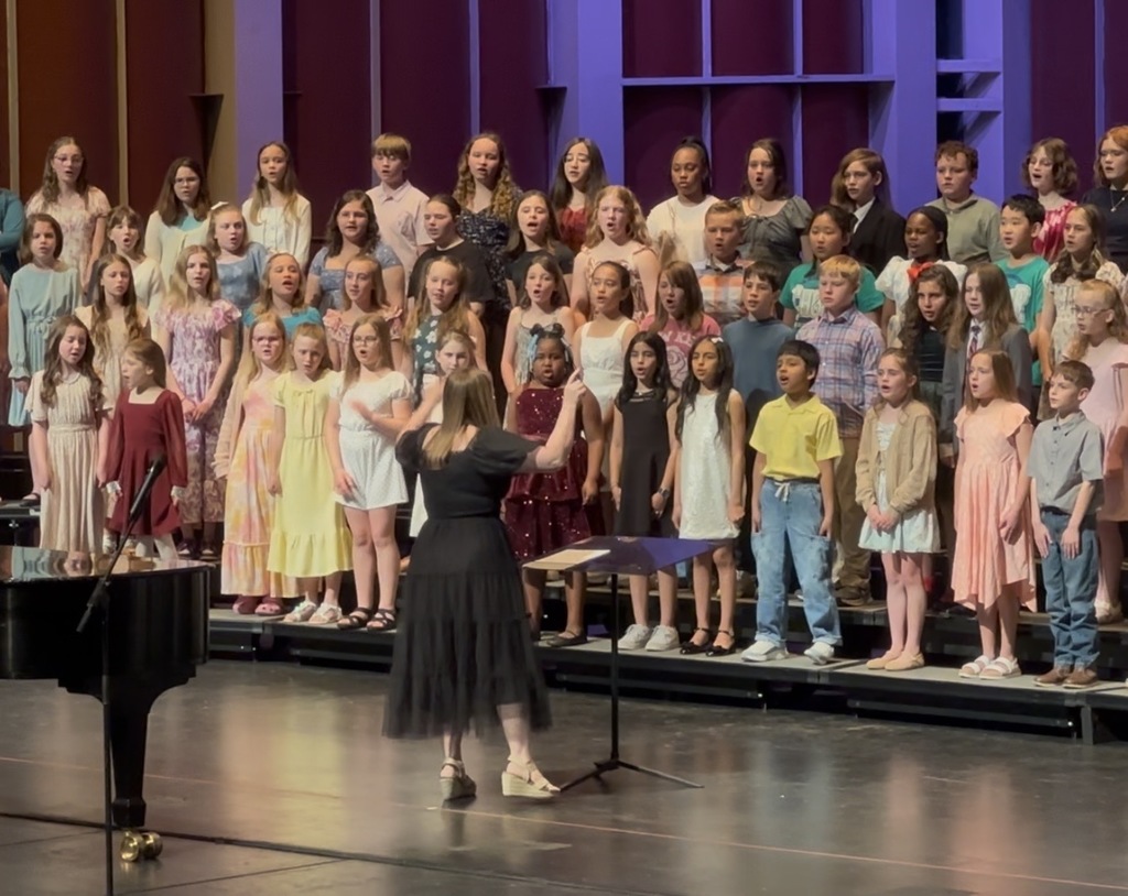 Students singing