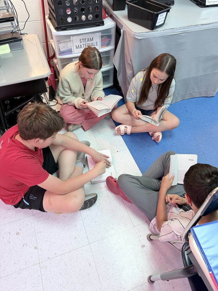 5th grade students small group reading