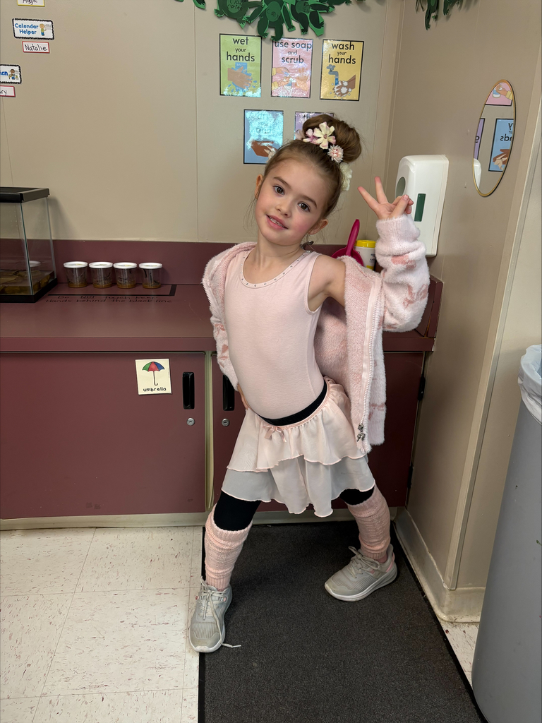 Student dressed up as dancer