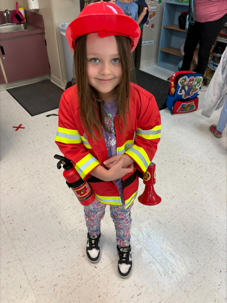 student dressed up a fireman