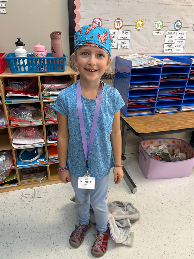 Student dressed up as a dr