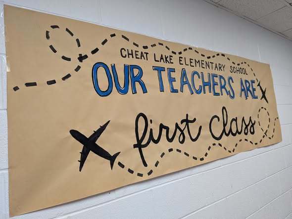Sign stating teachers are first class