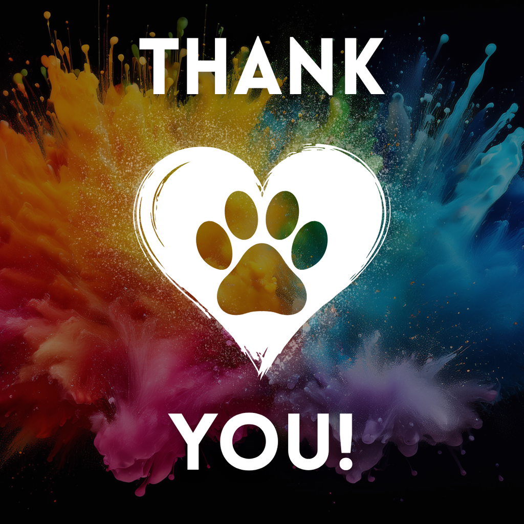 Thank You on a busrt of color