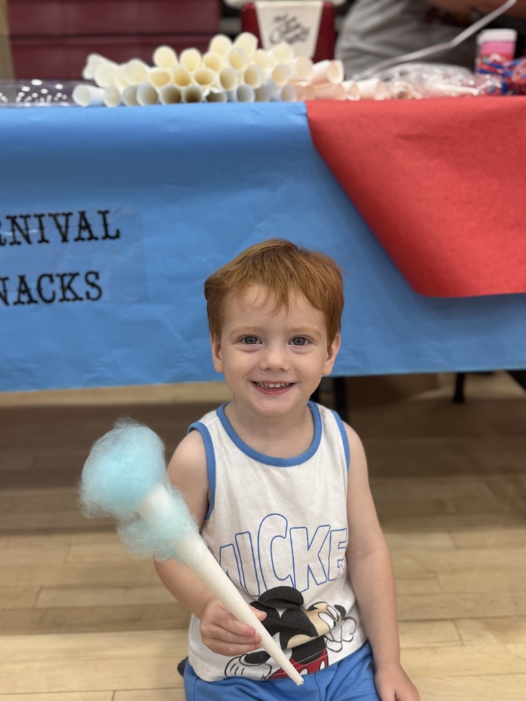 Boy with cotton candy