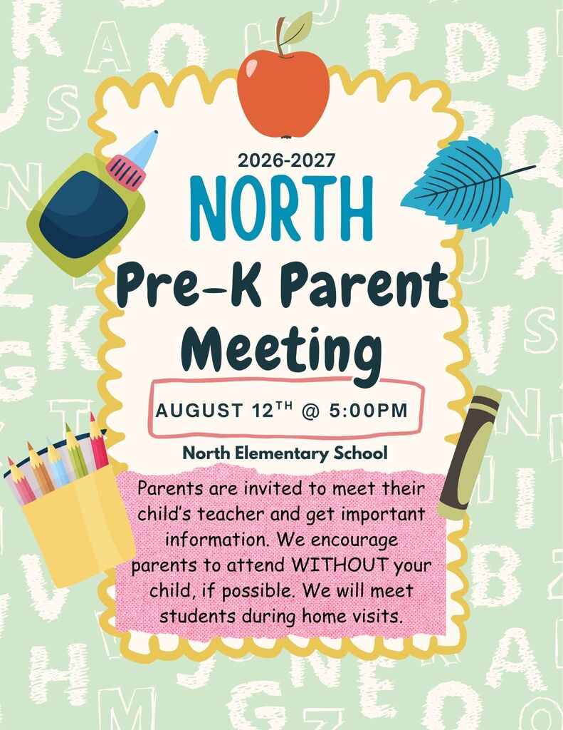 North Pre K Parent Meeting Infographic