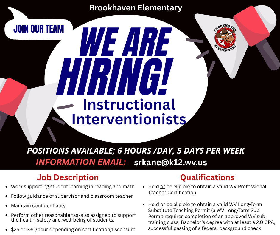 We are hiring Instructional Interventionists!