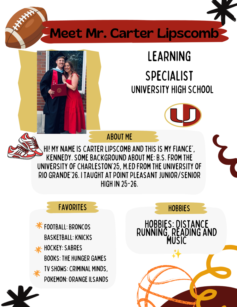 welcome Mr. Lipscomb to UHS faculty
