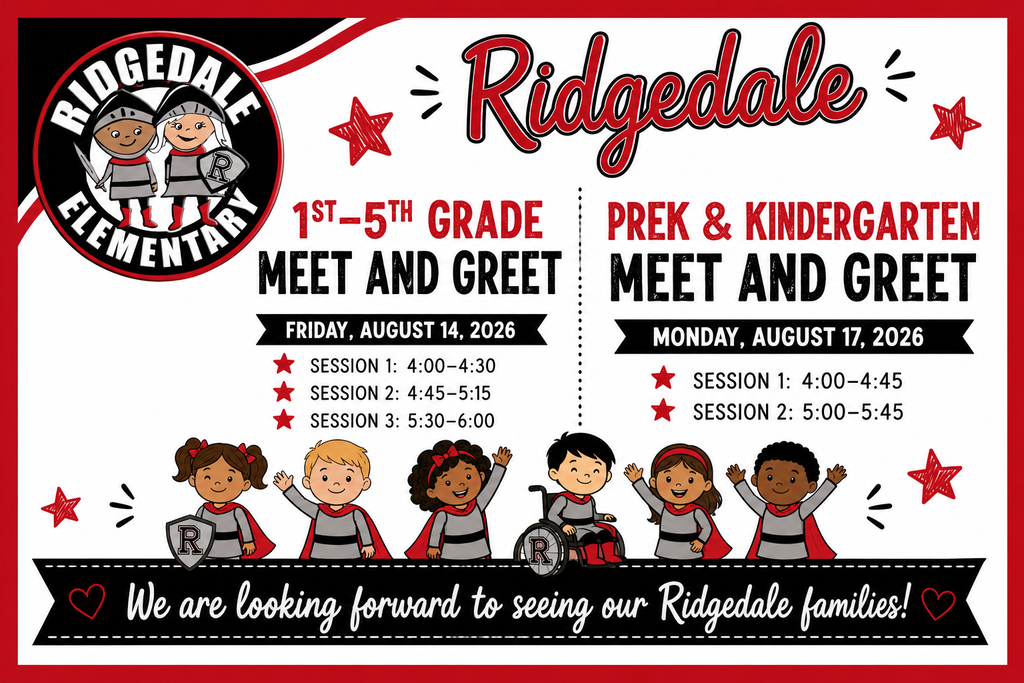 Meet and Greet Information for Ridgedale Elementary