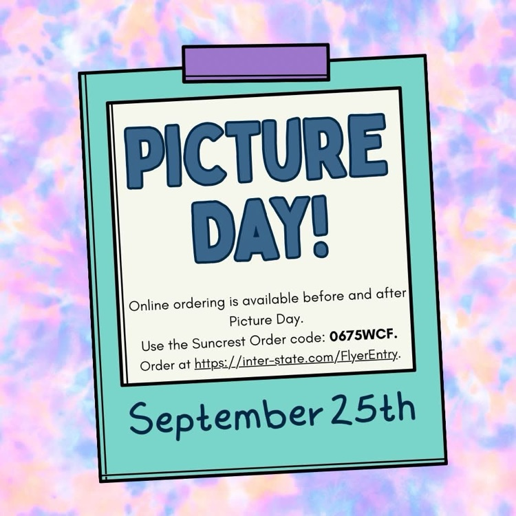 Suncrest Middle School Picture Day Save the Date and Order Information