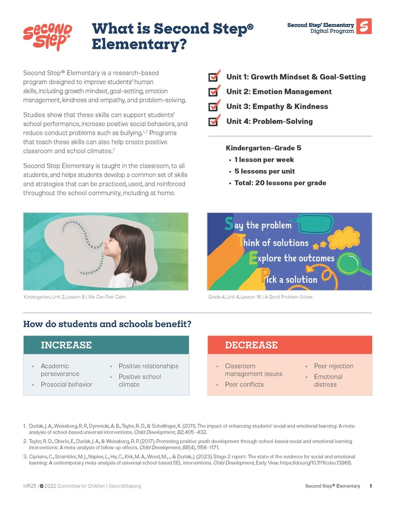 flyer explaining second step