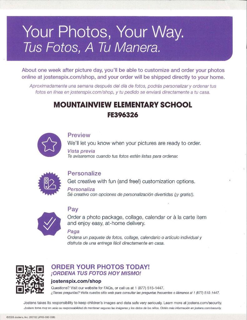 Picture Day flyer