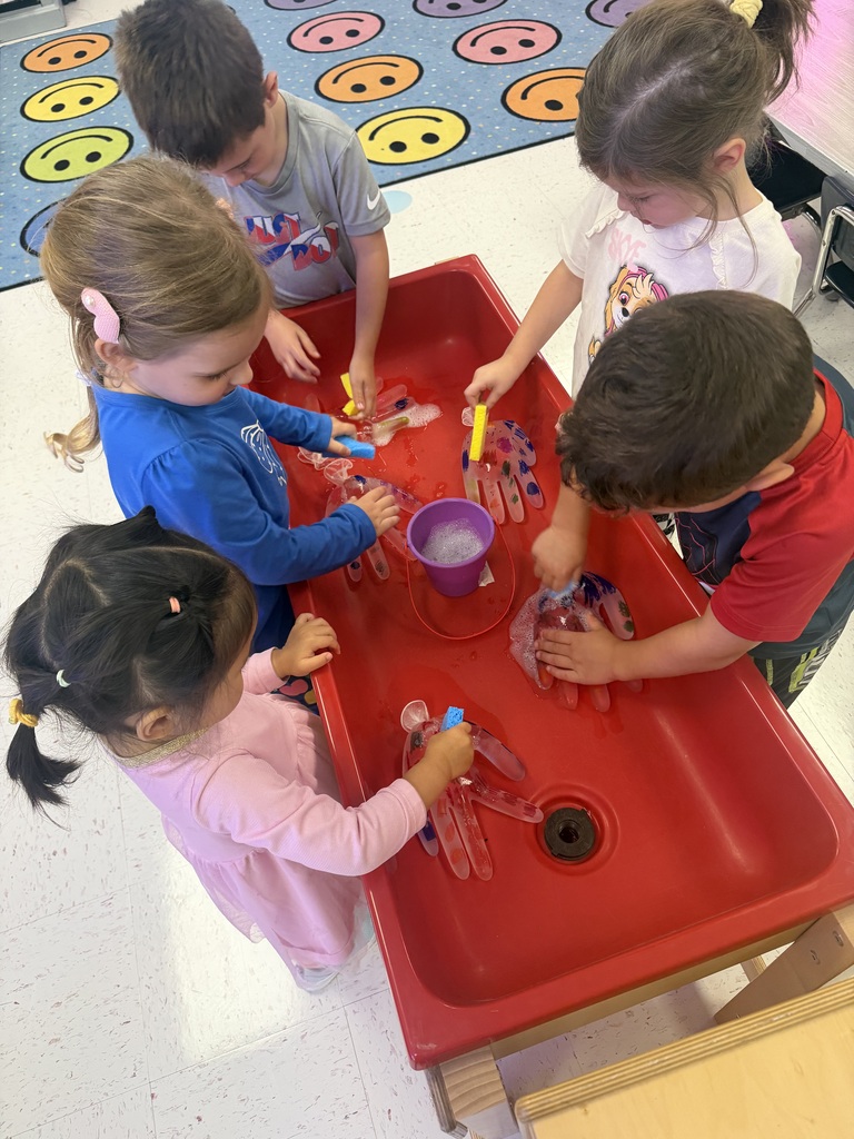 students at a table