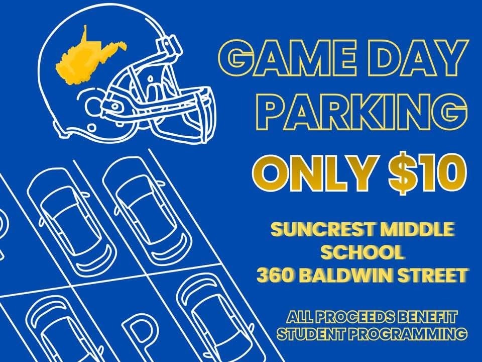 Game Day parking, only $10 at Suncrest