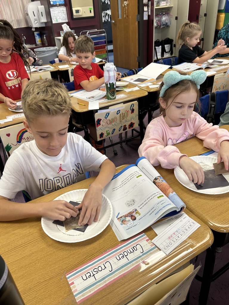 Students performing science experiments.