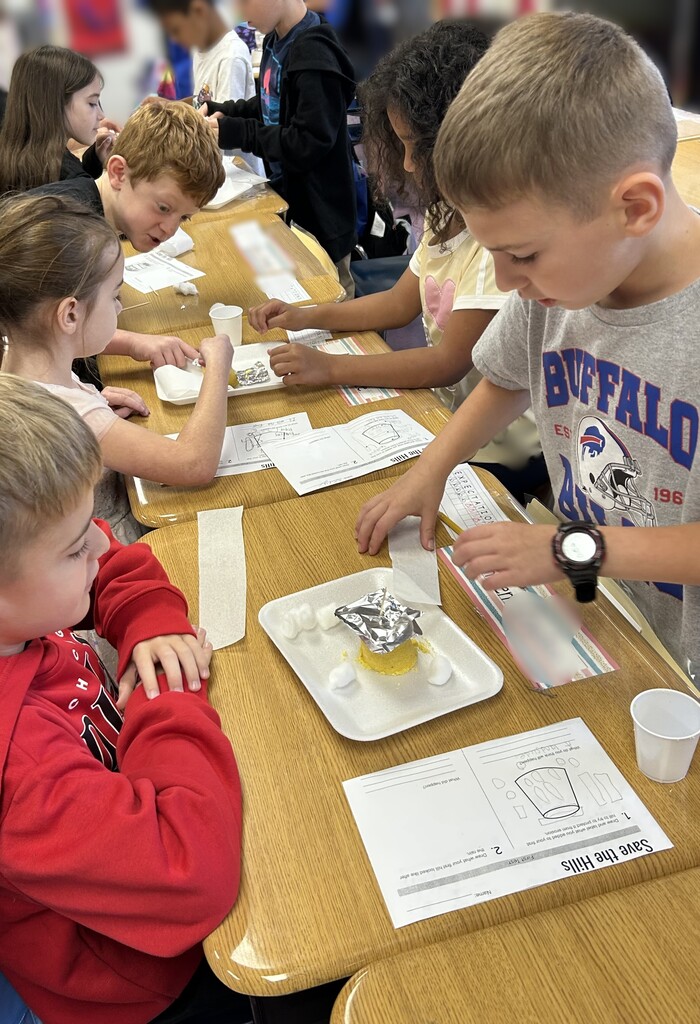 Students performing science experiments