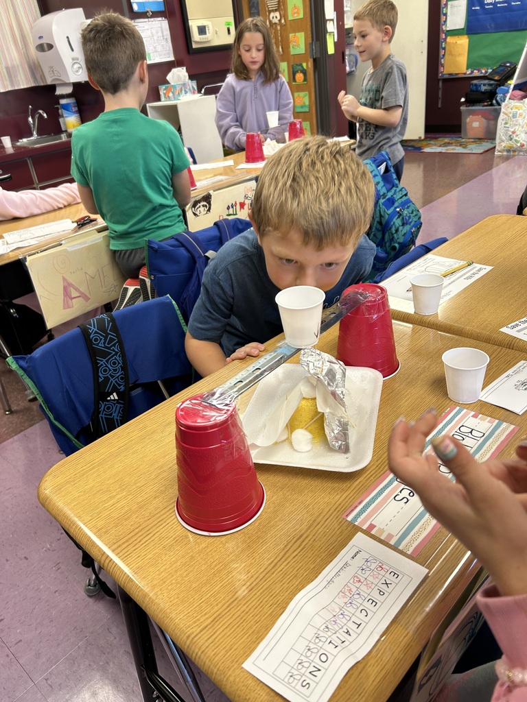 Students performing science experiments