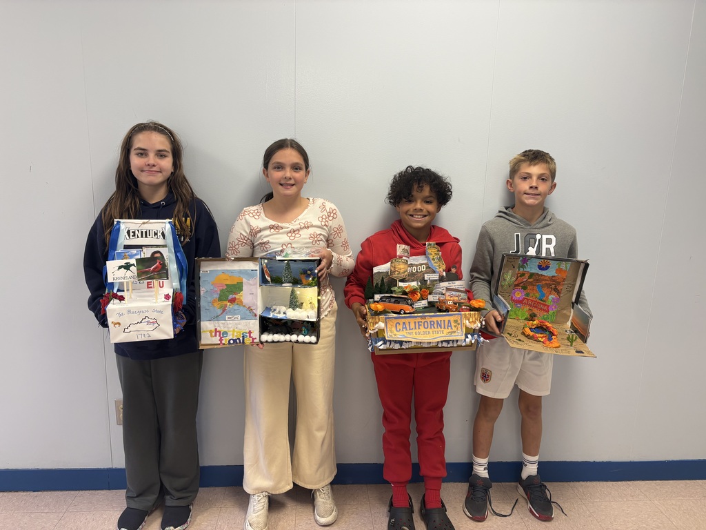 Bringing social studies to life! 🚚🇺🇸 Mrs. Kennison’s class loved researching different states and showing off their learning with custom float projects. Incredible job presenting today, everyone! 🎉