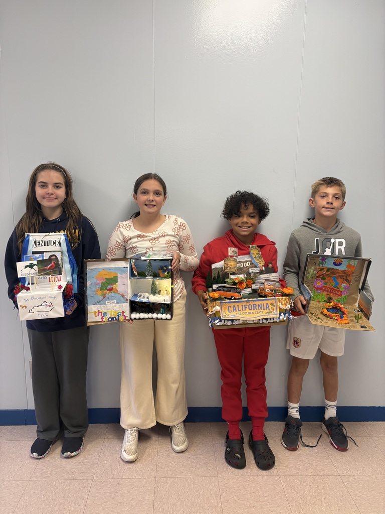 Bringing social studies to life! 🚚🇺🇸 Mrs. Kennison’s class loved researching different states and showing off their learning with custom float projects. Incredible job presenting today, everyone! 🎉