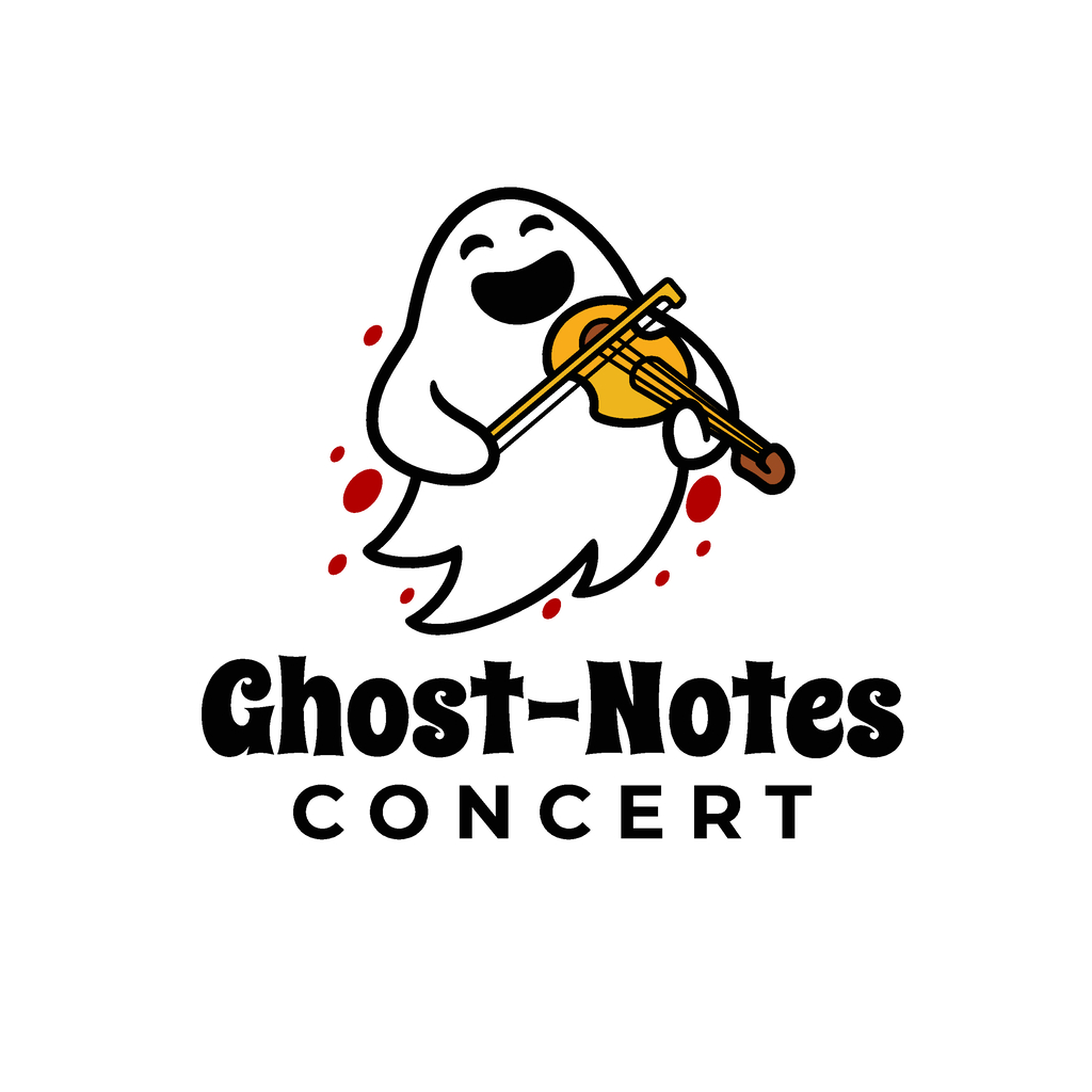 white with a ghost for the concert