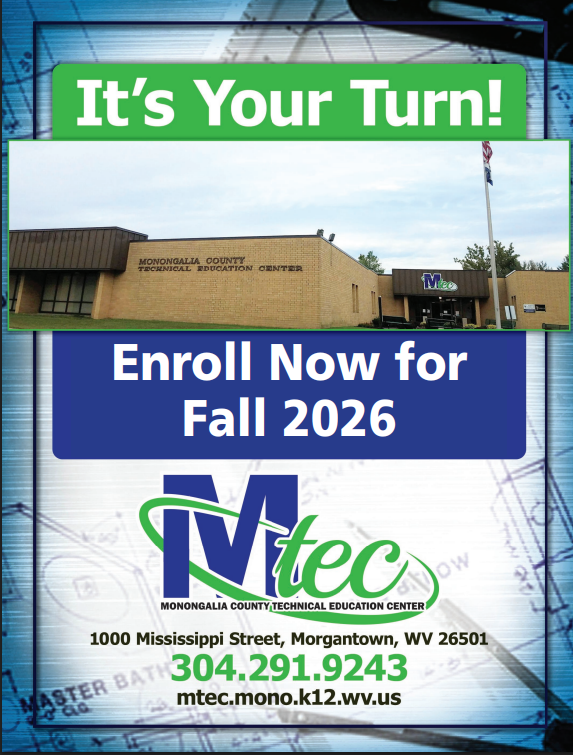 MTEC Enroll now for Fall 2026 Adult classes visit mtec.mono.k12.wv.us or call 304-291-9243 Registration opens July 1st