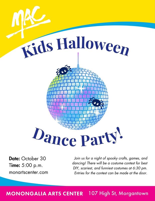 MAC Kids Halloween Dance Party - October 20 - 5:00PM