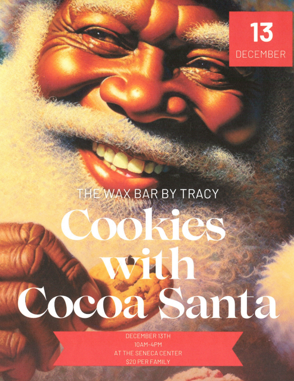 Cookies with Cocoa Santa at the Wax Bar by Tracy - December 13th 10 AM - 4 PM