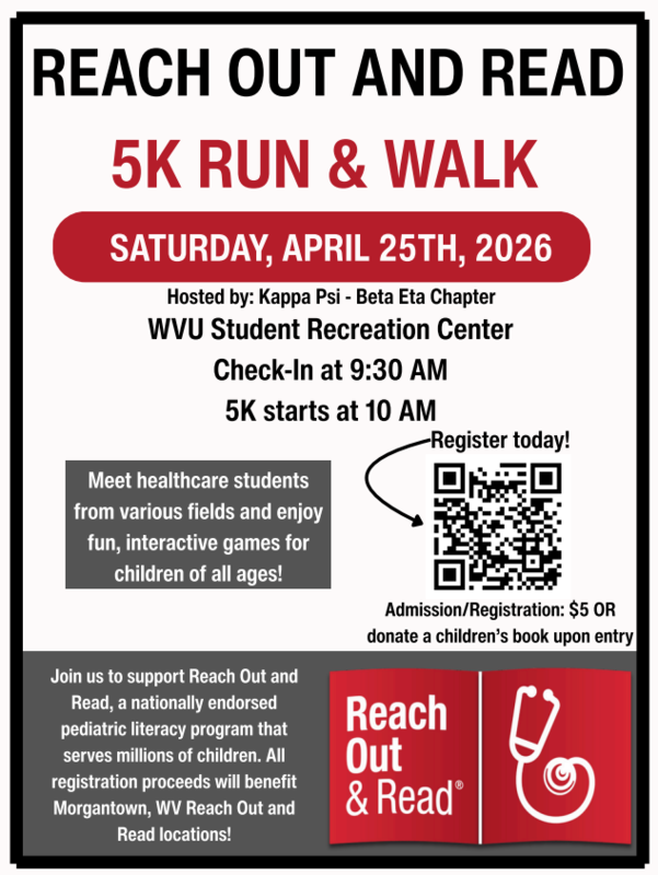 Read Out & Read 5K Run & Walk Saturday, April 25th Check-in 9:30 AM