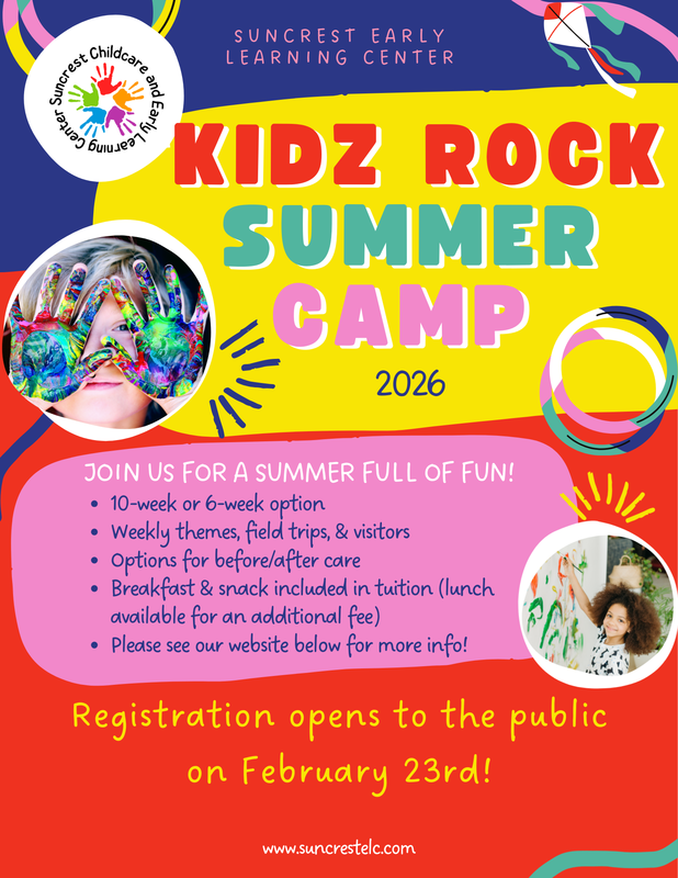 Kidz Rock Summer Camp Registration opens on February 23 2026 10-week and 6-week options are available.