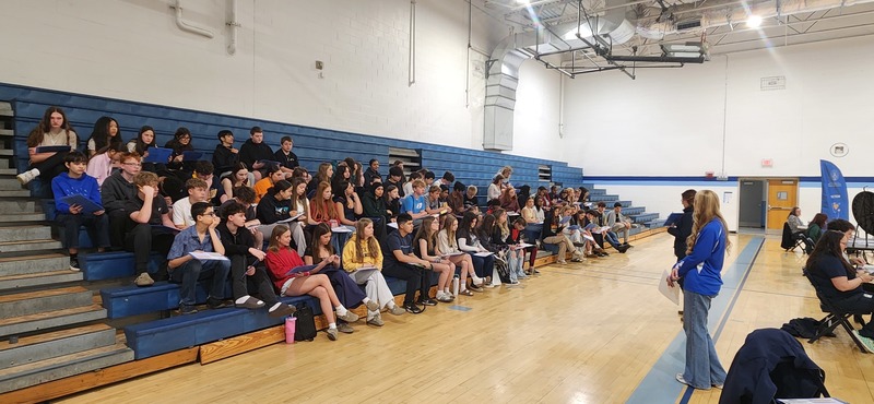 8th Grade students getting introduced to the Get a Life program
