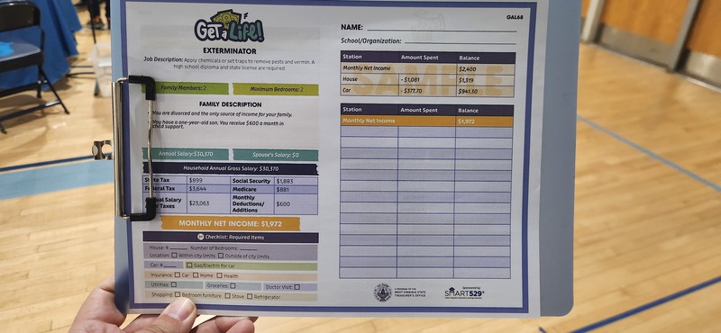 Sample Get a Life program card