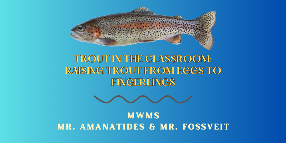 image of trout introducing the trout classroom project at the middle school