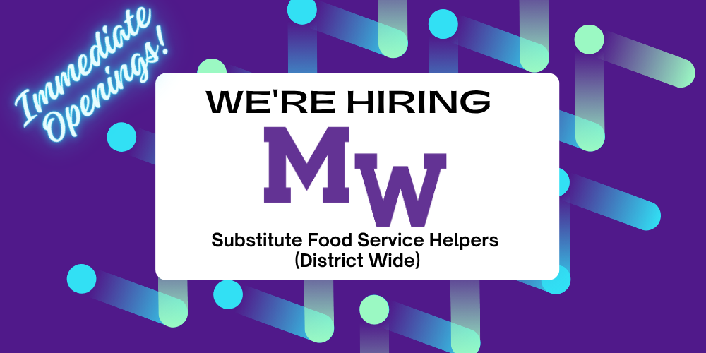 were hiring food service helpers flyer