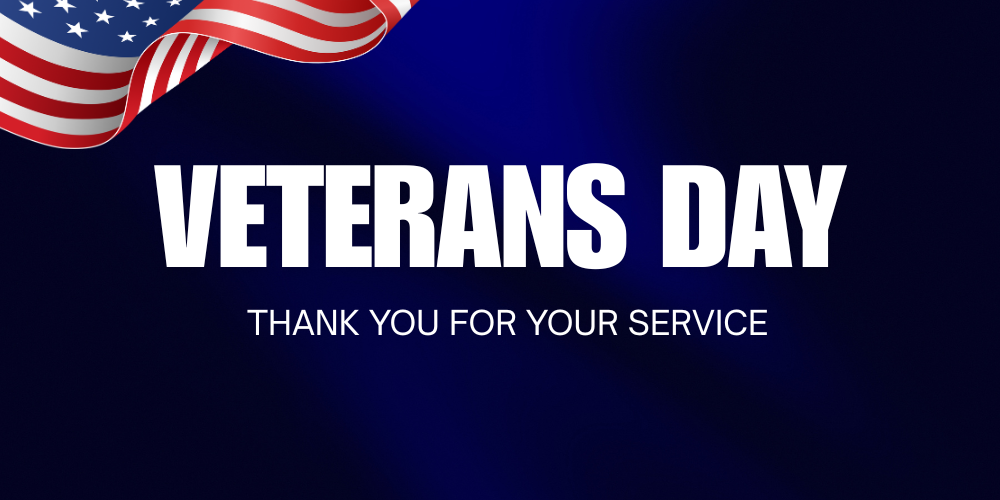 blue background veterans day thank you for your service