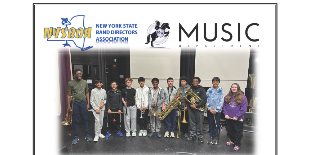 students make NYS Band Directors Honor Band see website for names