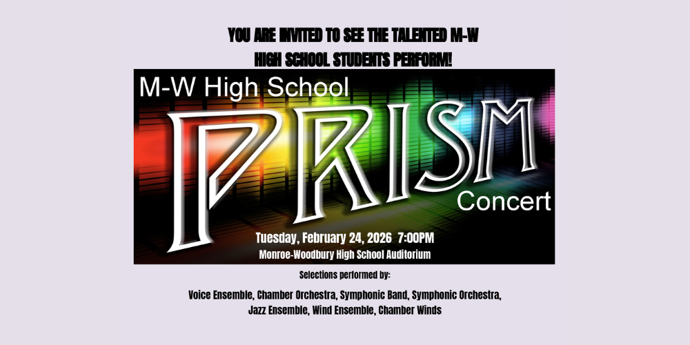 M-W high school prism concert, Tuesday, February 24, 2026