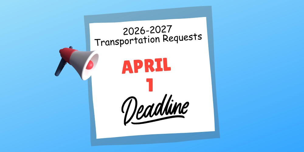 2026-2026 transportation request april 1 deadline