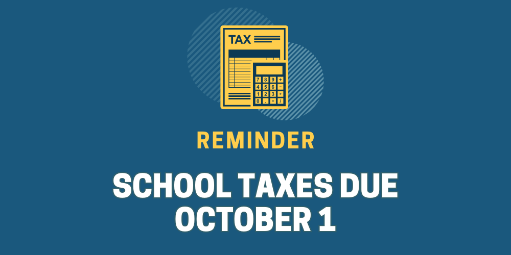 blue background with yellow graphic of a calculator and white and yellow text