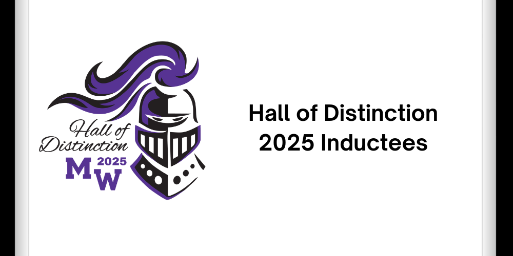crusader logo announcing 2025 Hall of Distinction inductees