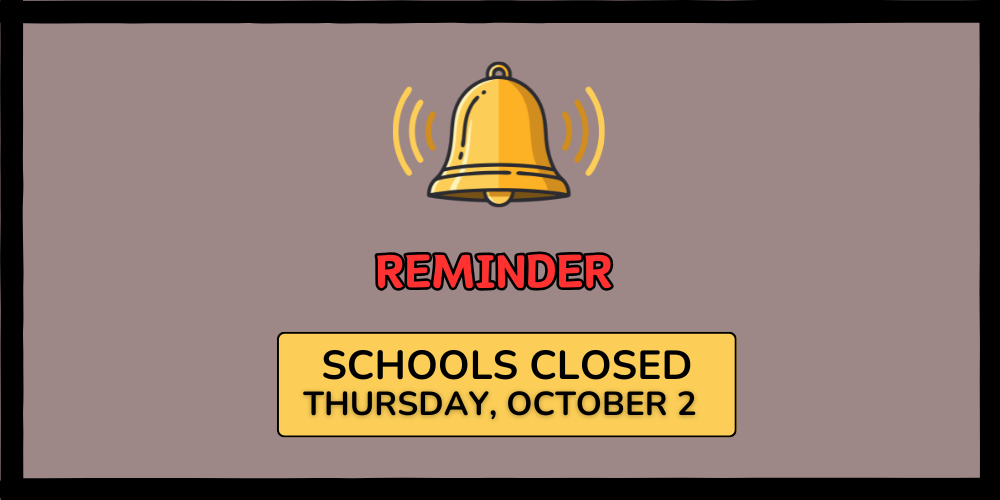 yellow bell with black and red text