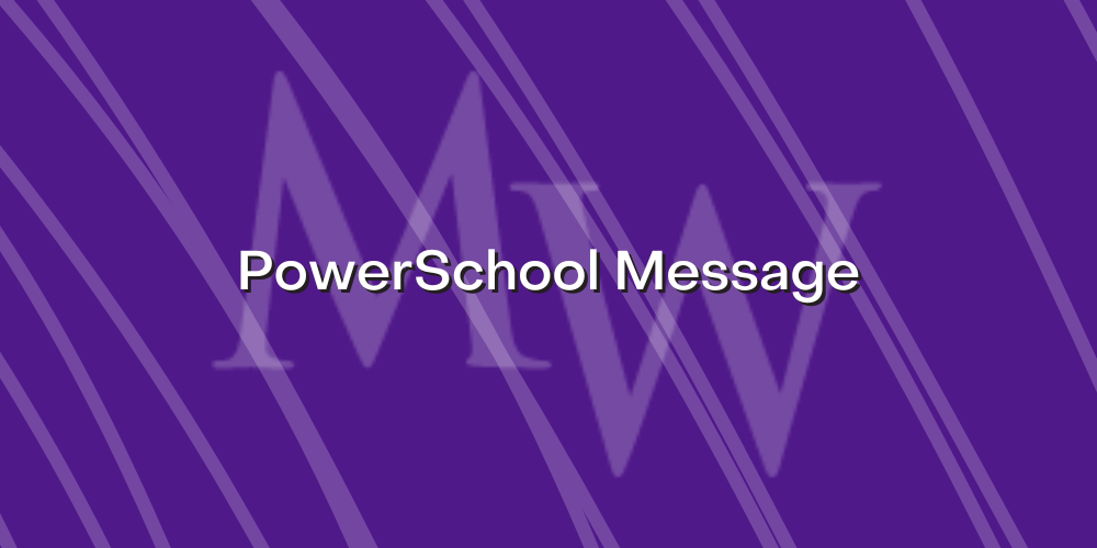 message regarding PowerSchool
