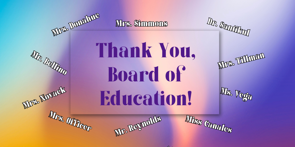 M-W recognizes Board of Education Trustees
