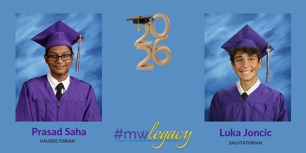 Prasad Saha Valedictorian, Luka Joncic Salutatorian