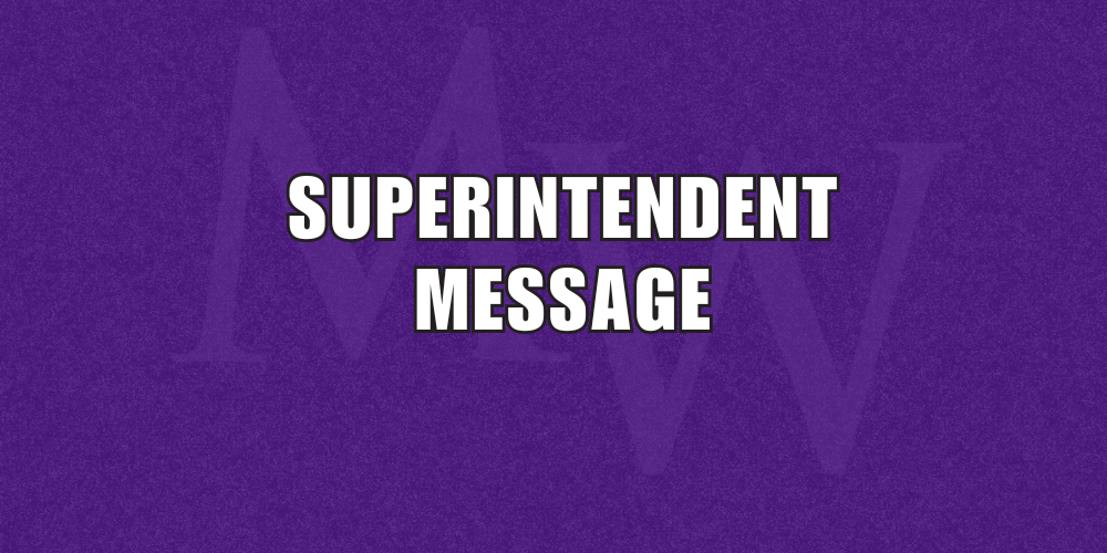 superintendent message graphic