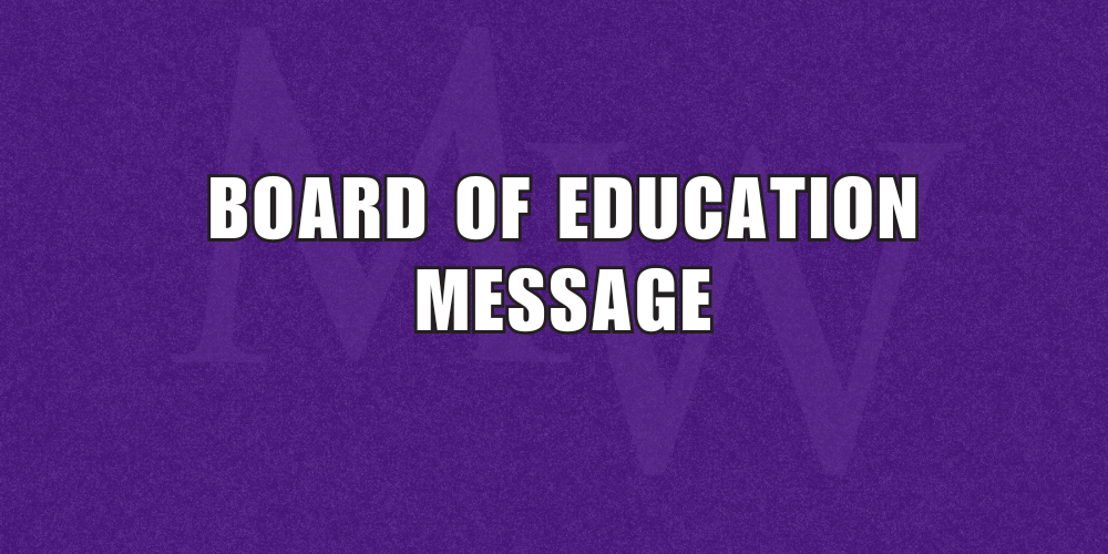 board of education message