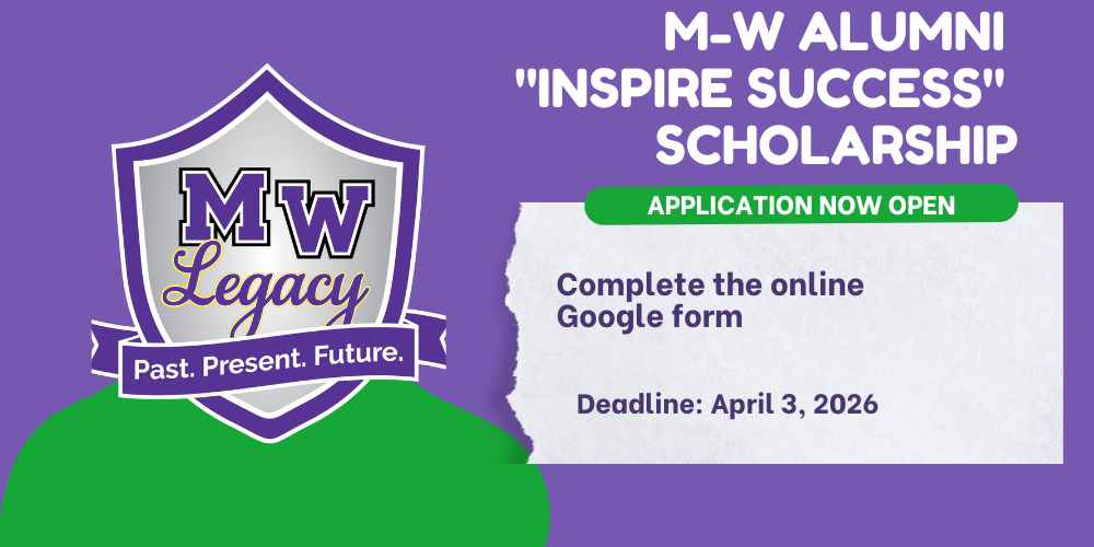 M-W Alumni Inspire Success scholarship application open until April 3