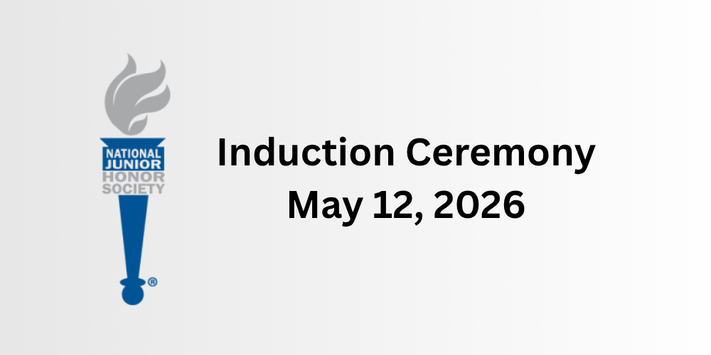 National Junior Honor Society Induction ceremony on May 12, 2026