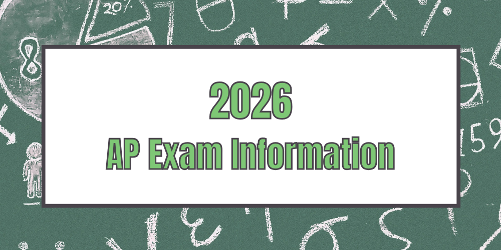 Image with text: 2026 AP Exam Information