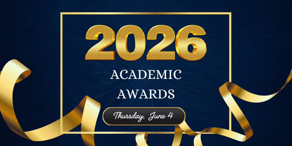 image with text: 2026 Academic Awards - Thursday June 4