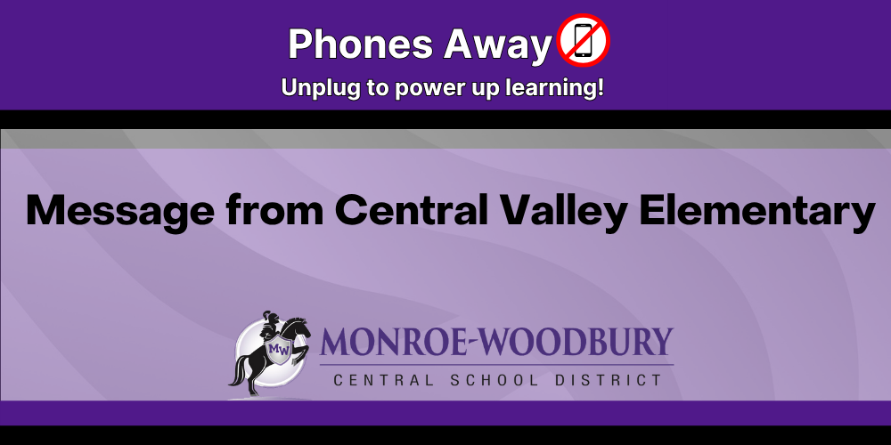 purple background with white and black text