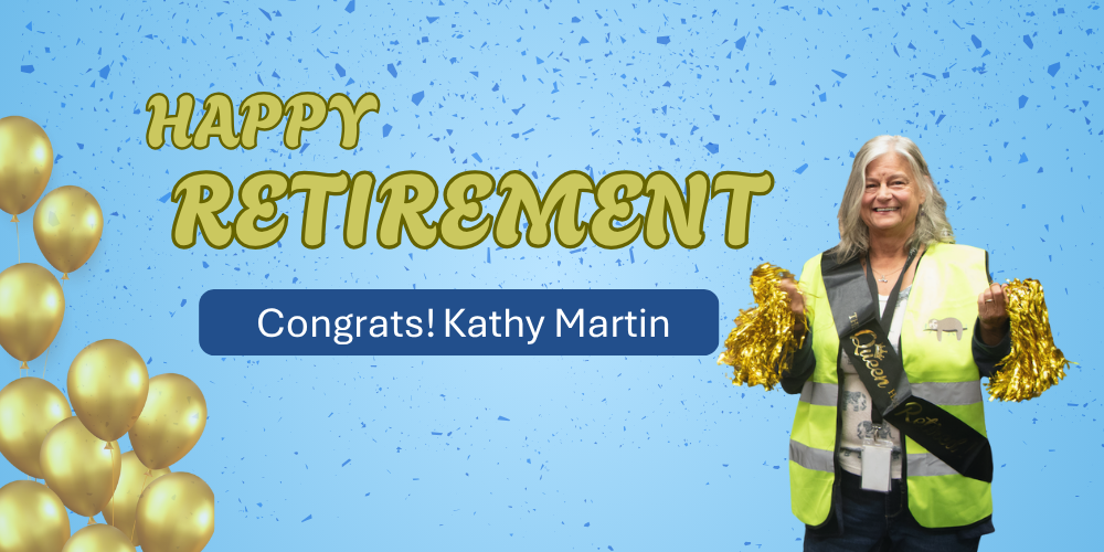 woman with gold pompoms